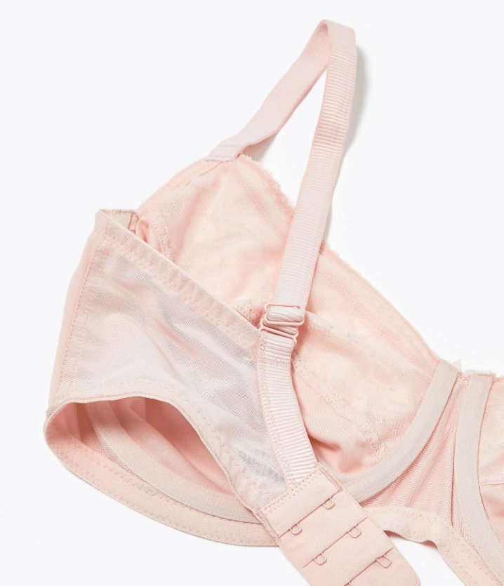 Wired Full Cup Minimiser Bra - Pink