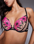 Boudoir Rose Padded Plunge Bra