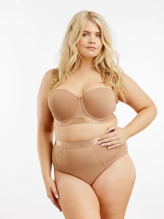 Tonal Lace Padded Plunge Bra