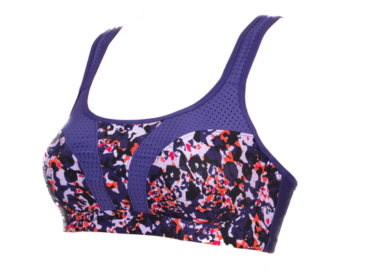 Abstract print Sports Bra