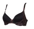 Adored Black Padded Bra