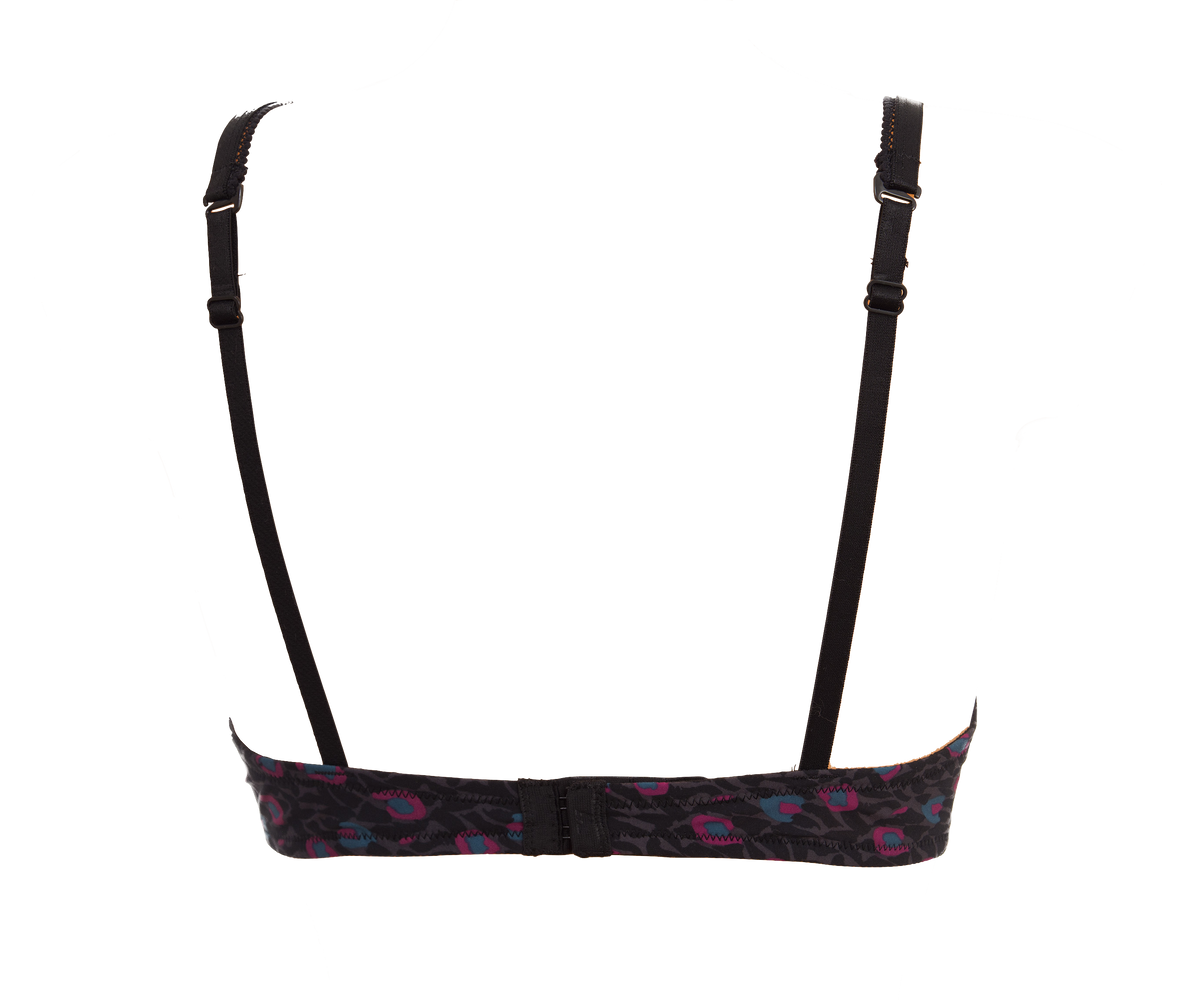Dark Leopard Print Bra