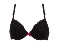 Black Floral Lace Bra