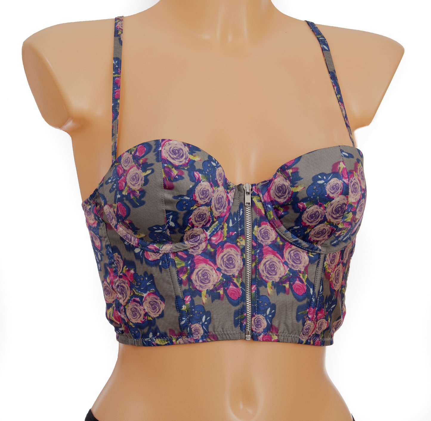 Floral Long Lined Bra